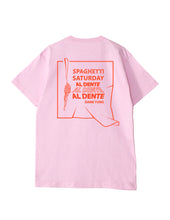 Load image into Gallery viewer, Spaghetti Saturday Pink Tee
